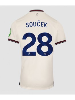 Billige West Ham United Tomas Soucek #28 Bortedrakt 2025-26 Kortermet